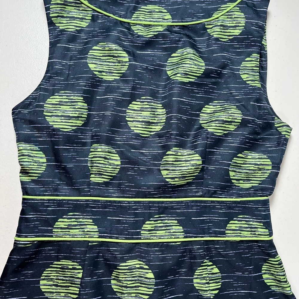 Banana Republic navy and green dress size 0 - Picture 5 of 13